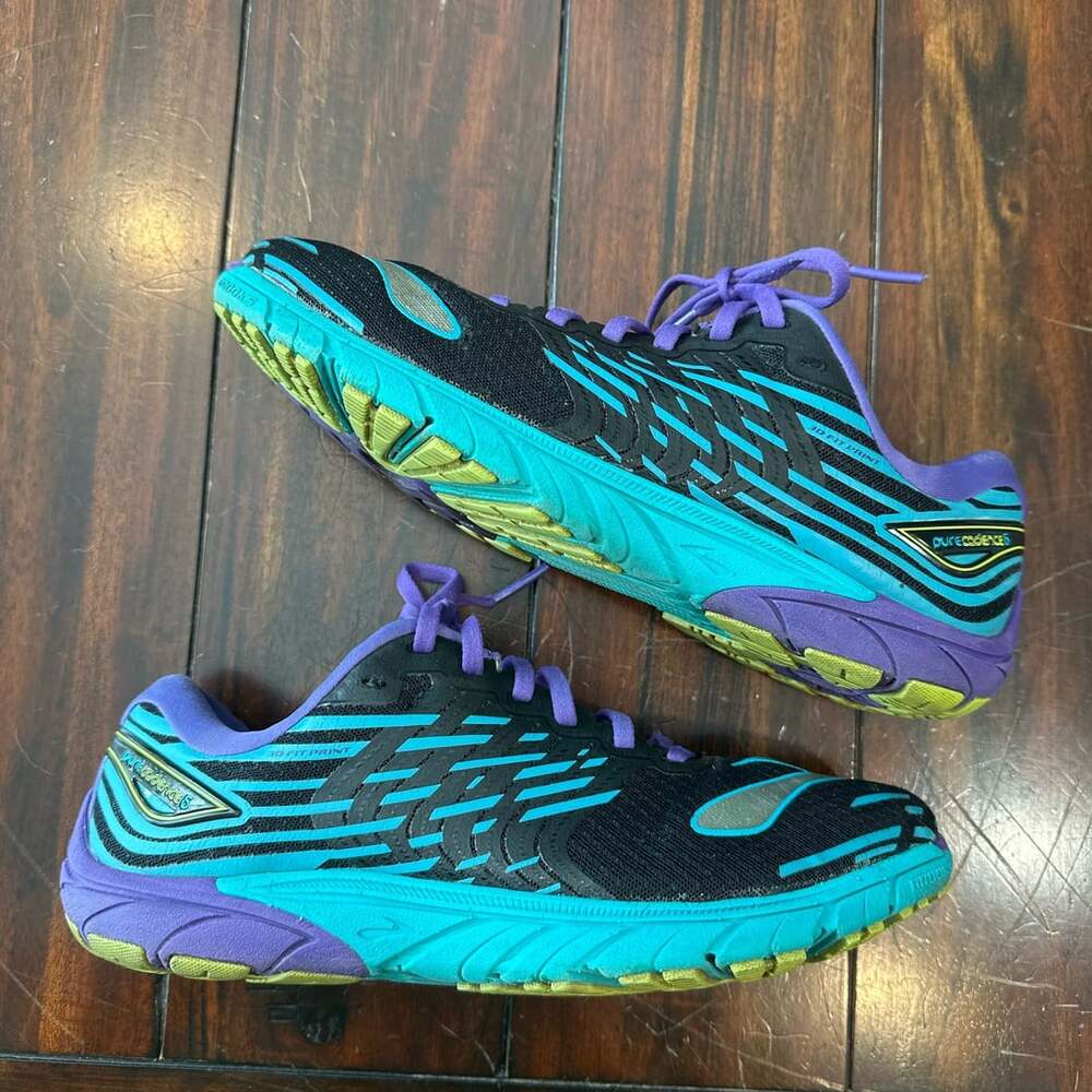 Brooks PureCadence 5 Black Aqua Purple Women's Running Shoes Size 11